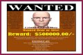 Fake name on a wanted poster