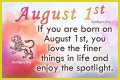 Famous birthdays for August 1
