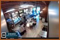 Four masked individuals remove Israeli flags at a Philadelphia cafe. - SarkariResult
