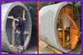 I turned a concrete water pipe into a stunning tiny home…I came up with the idea on a building site & it only cost £12k